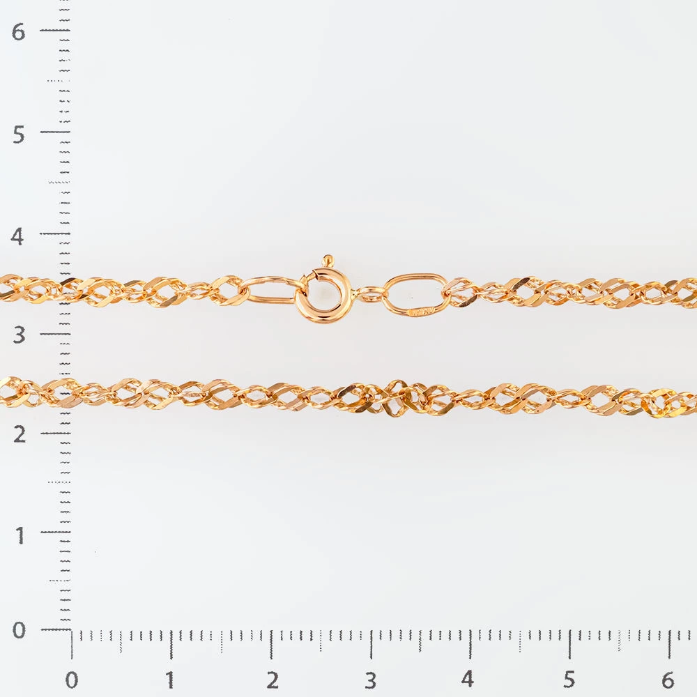 Цепь из красного золота 585 пробы