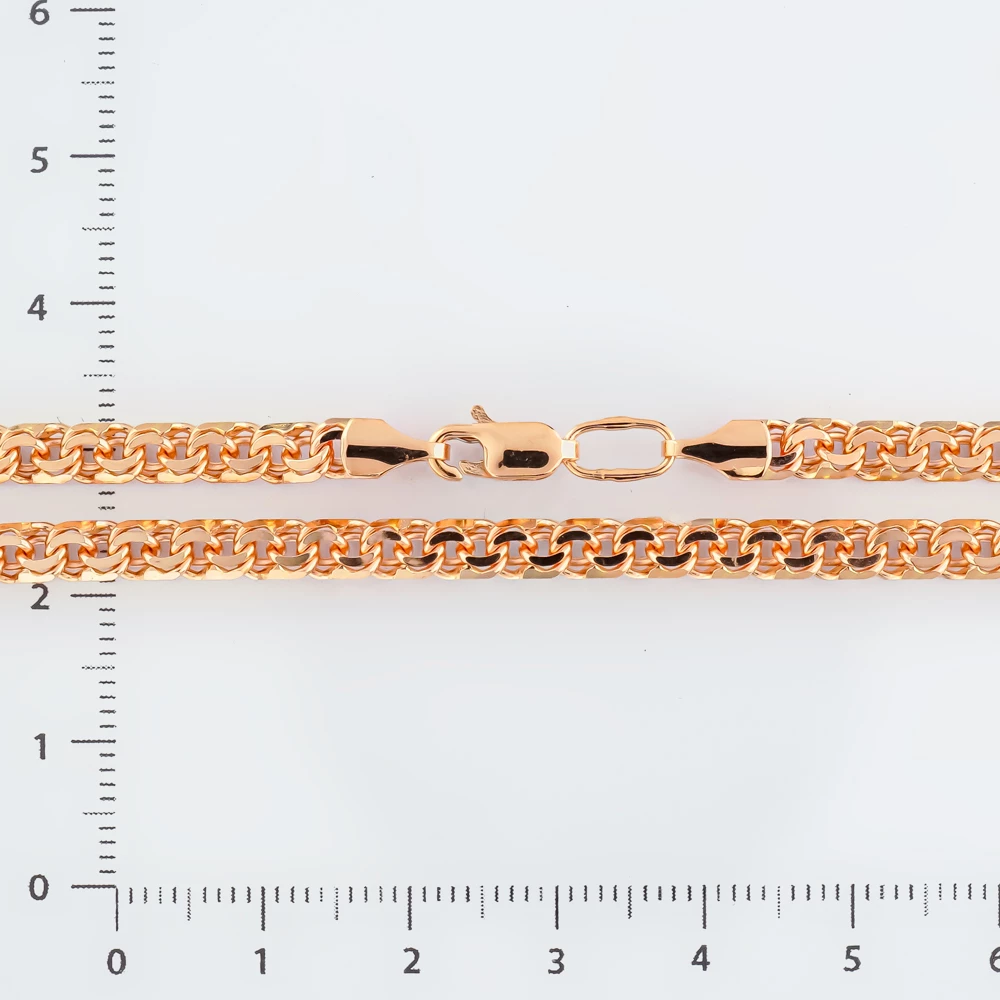 Цепь из красного золота 585 пробы