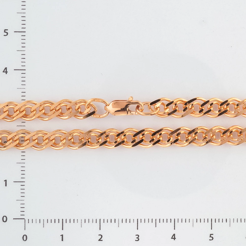 Цепь из красного золота 585 пробы
