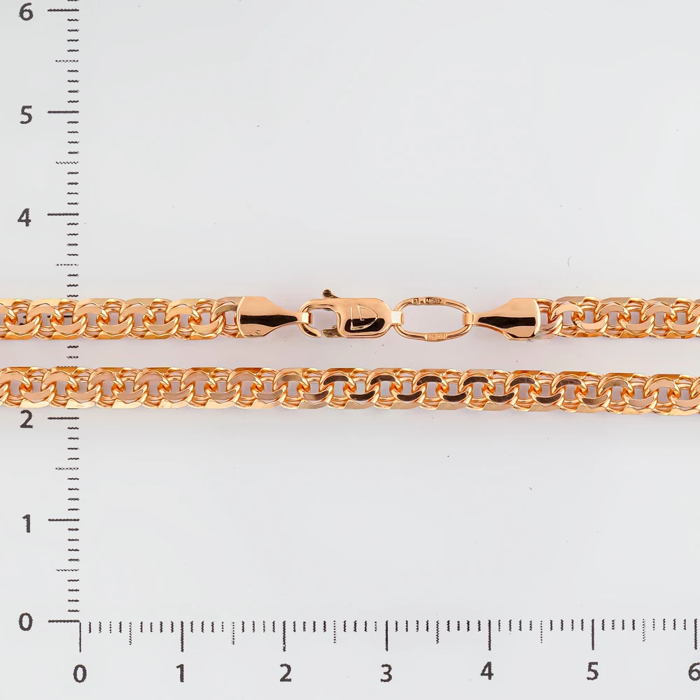 Цепь из красного золота 585 пробы