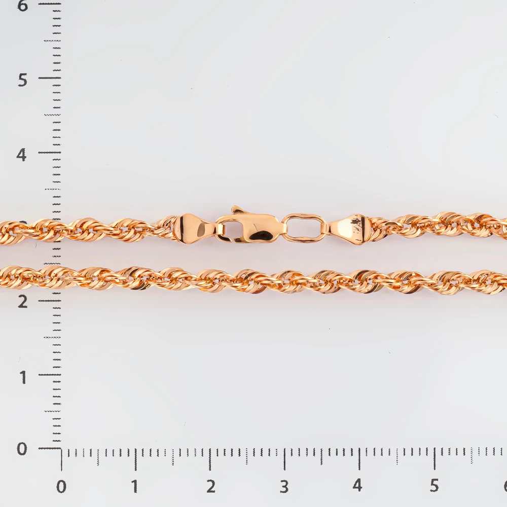 Цепь из красного золота 585 пробы