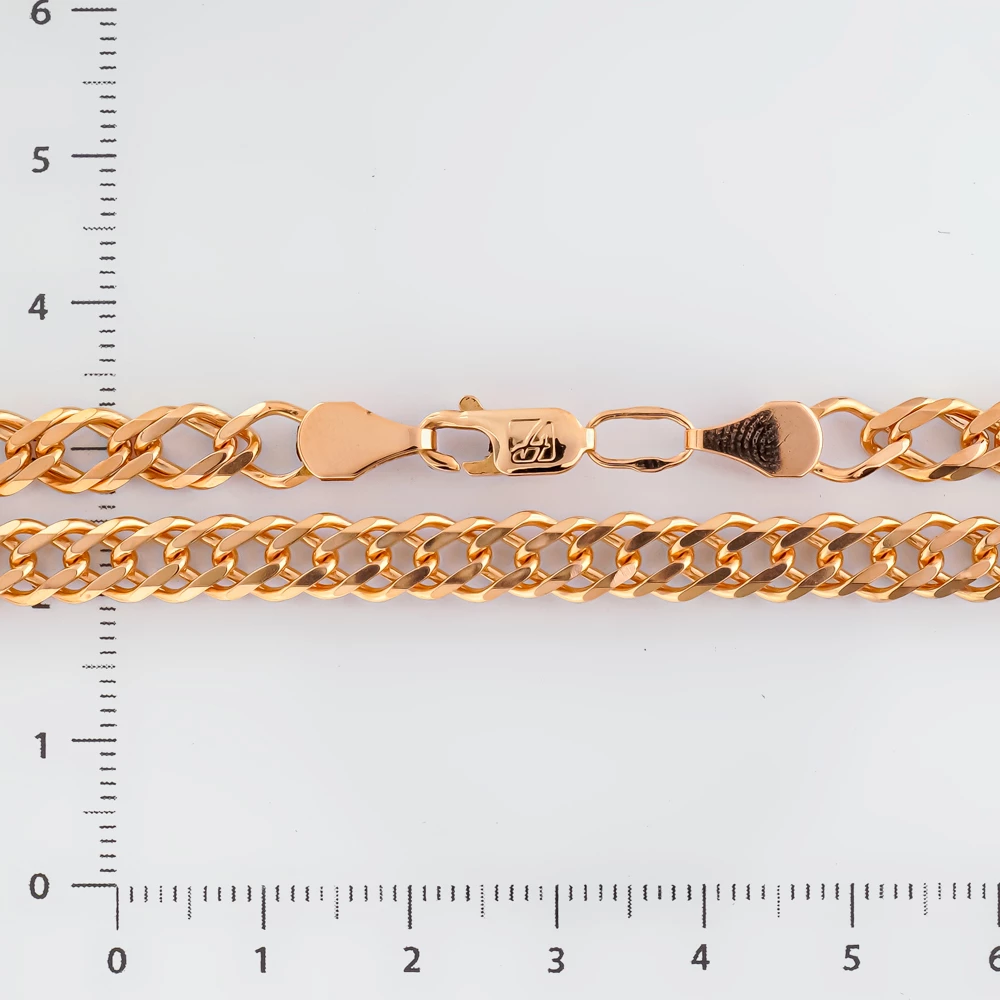 Цепь из красного золота 585 пробы