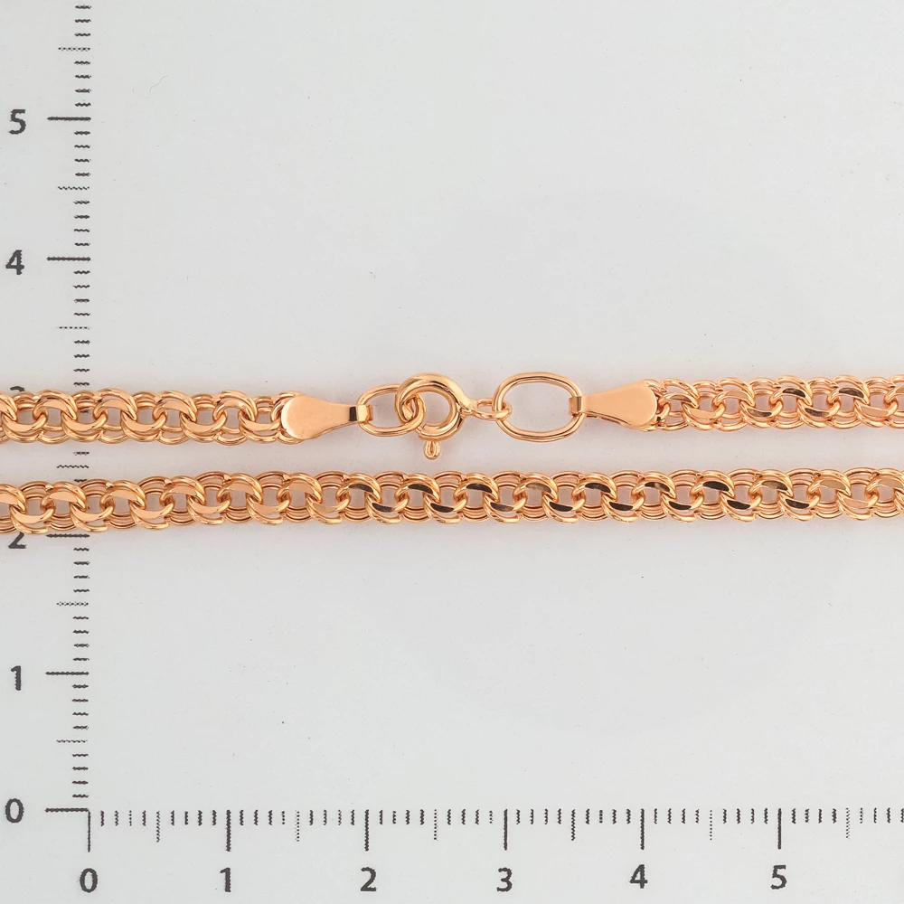 Цепь из красного золота 585 пробы
