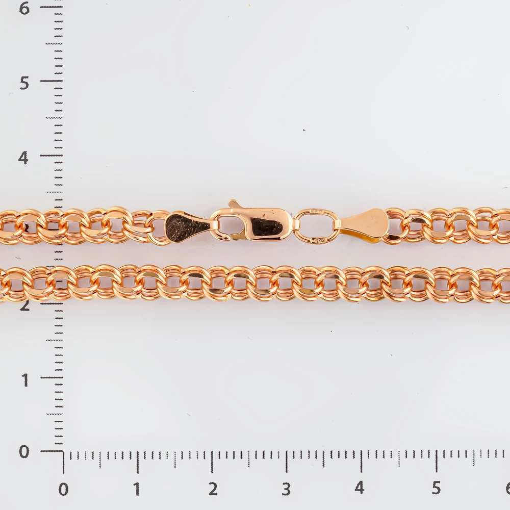 Цепь из красного золота 585 пробы