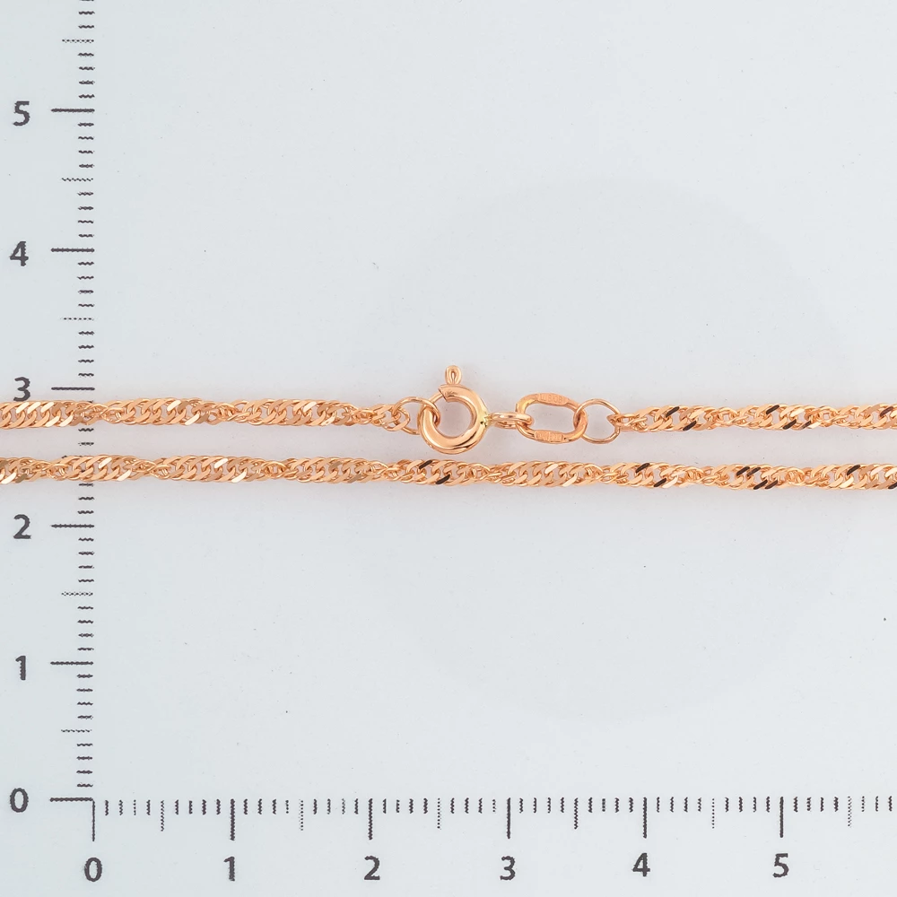 Цепь из красного золота 585 пробы