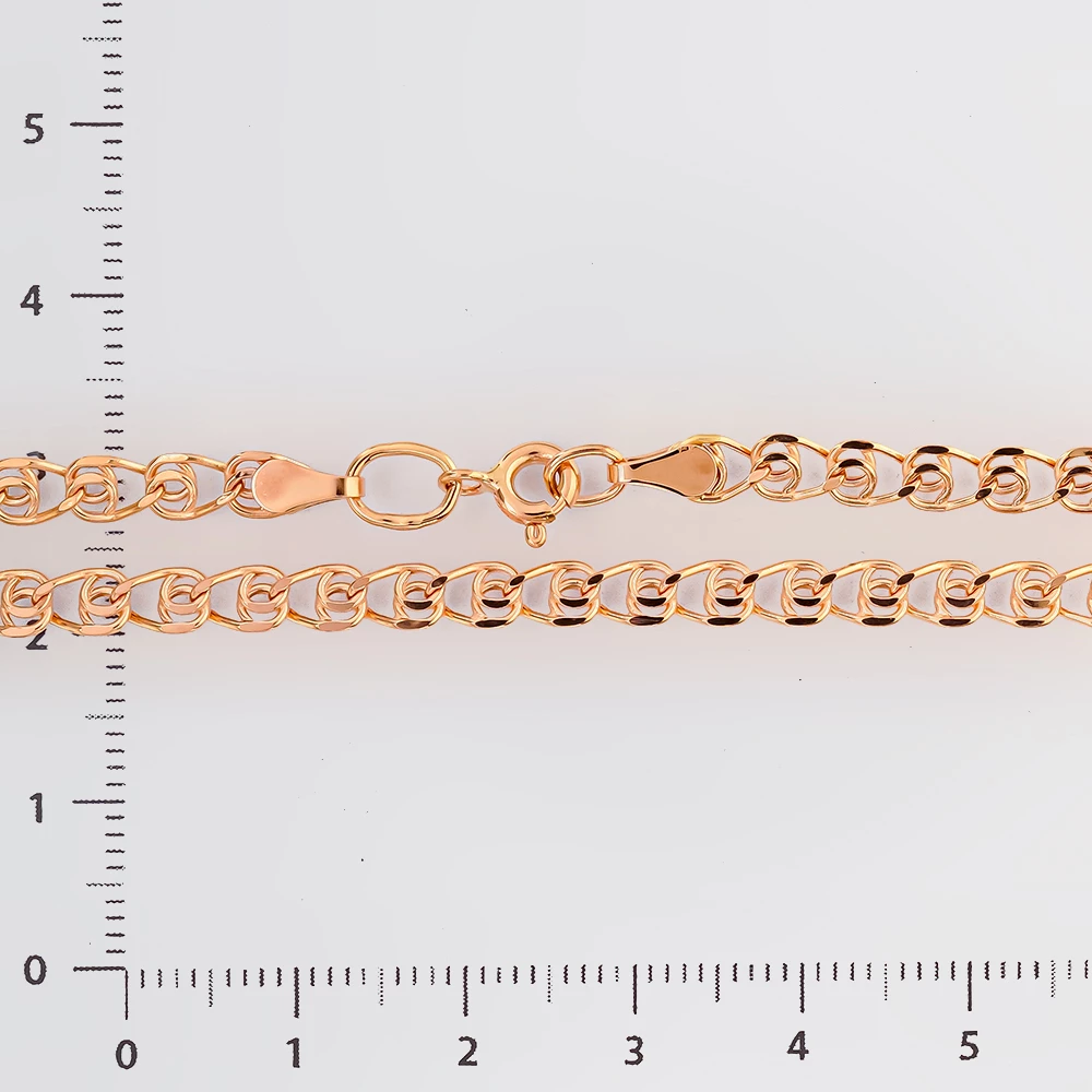 Цепь из красного золота 585 пробы