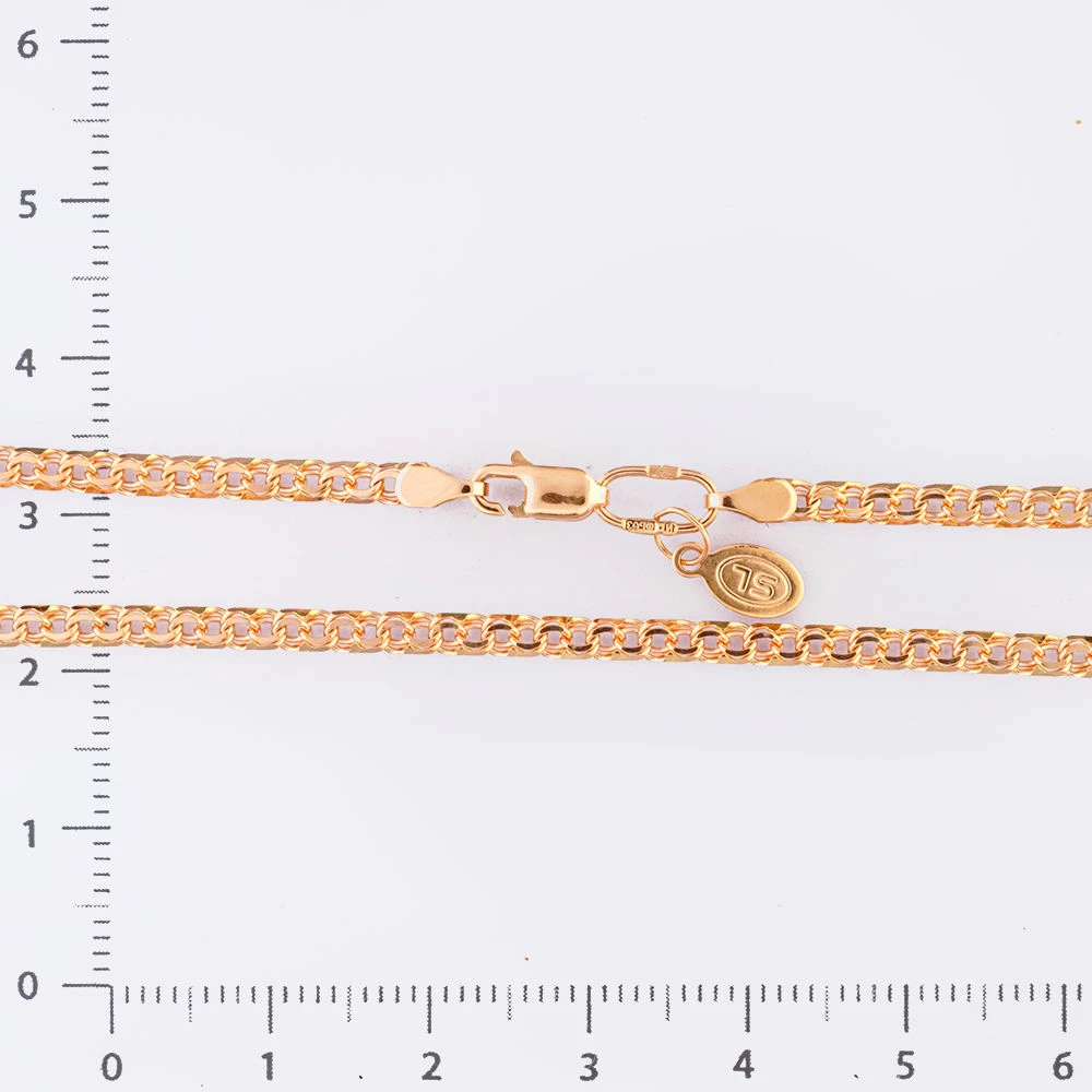 Цепь из красного золота 585 пробы