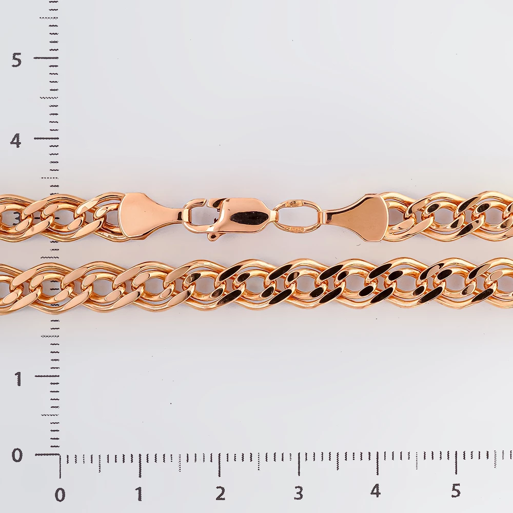 Цепь из красного золота 585 пробы