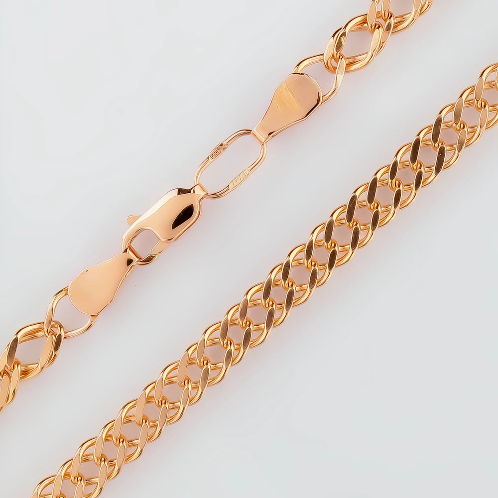 Цепь из красного золота 585 пробы