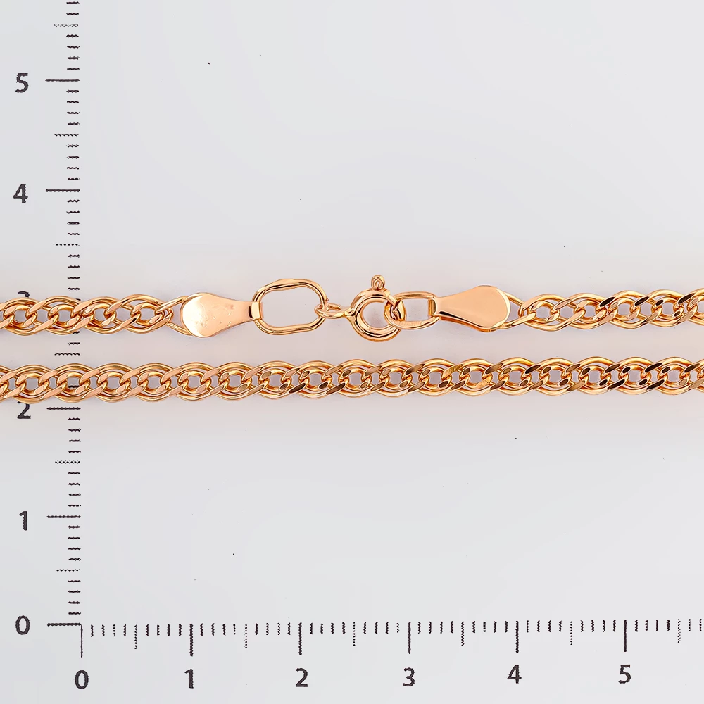 Цепь из красного золота 585 пробы