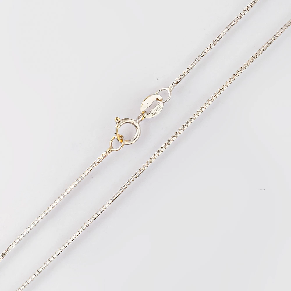 Цепь из белого золота 750 пробы 1