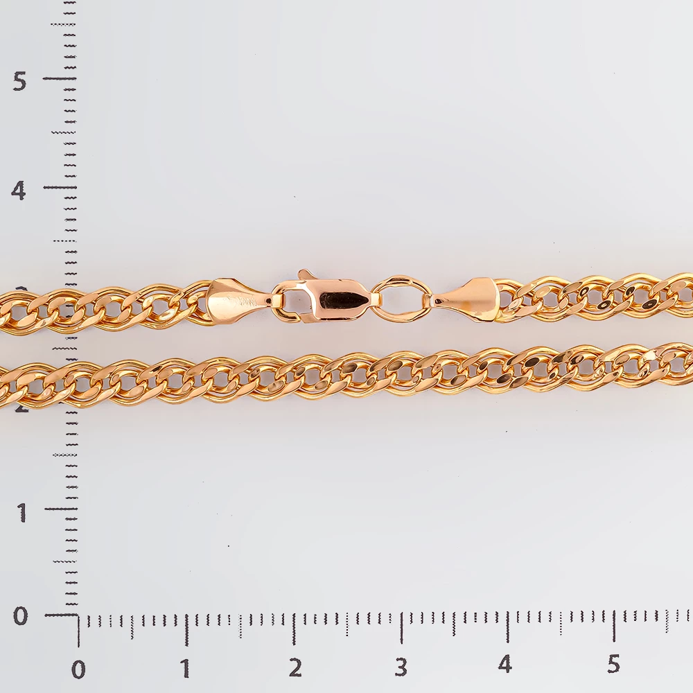 Цепь из красного золота 585 пробы