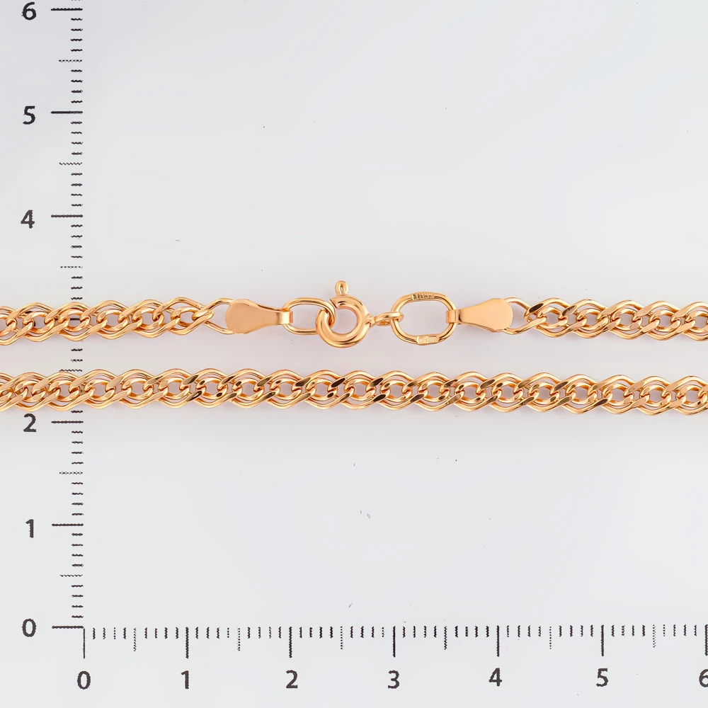 Цепь из красного золота 585 пробы