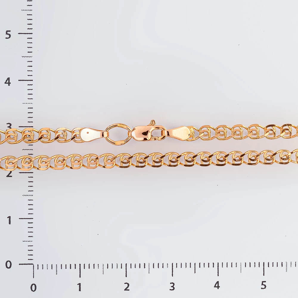 Цепь из красного золота 585 пробы