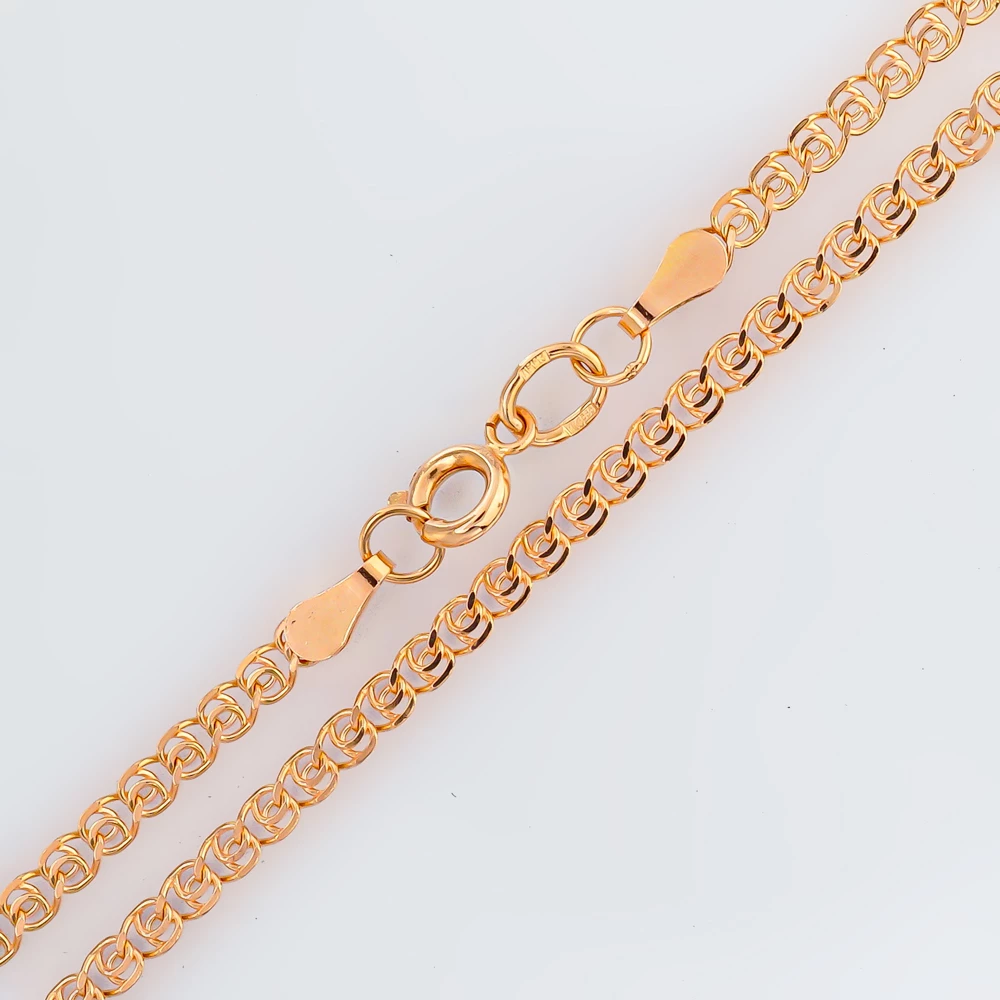 Цепь из красного золота 585 пробы