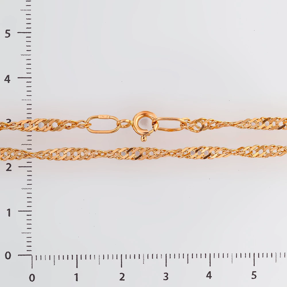 Цепь из красного золота 585 пробы