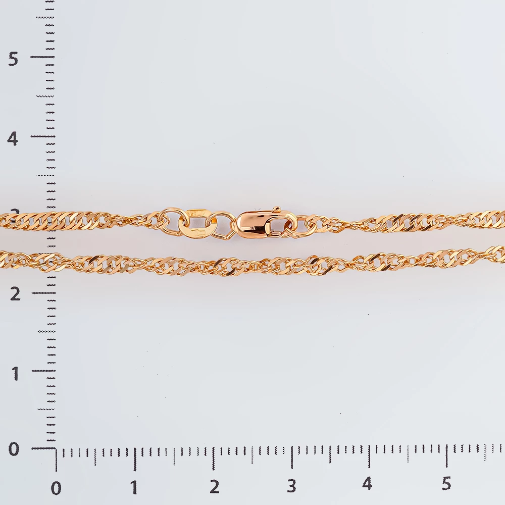 Цепь из красного золота 585 пробы