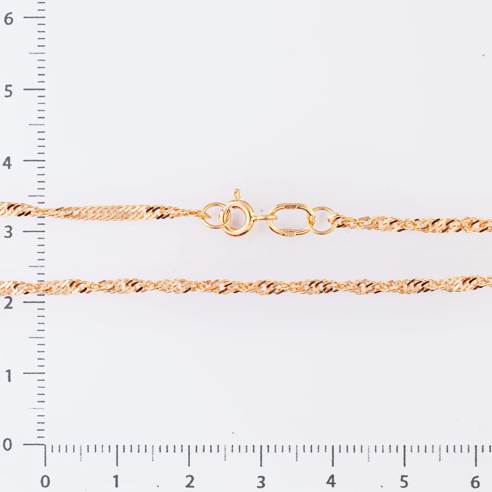 Цепь из красного золота 585 пробы