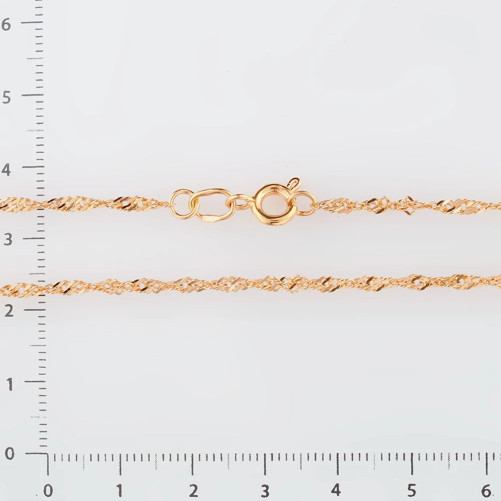 Цепь из красного золота 585 пробы