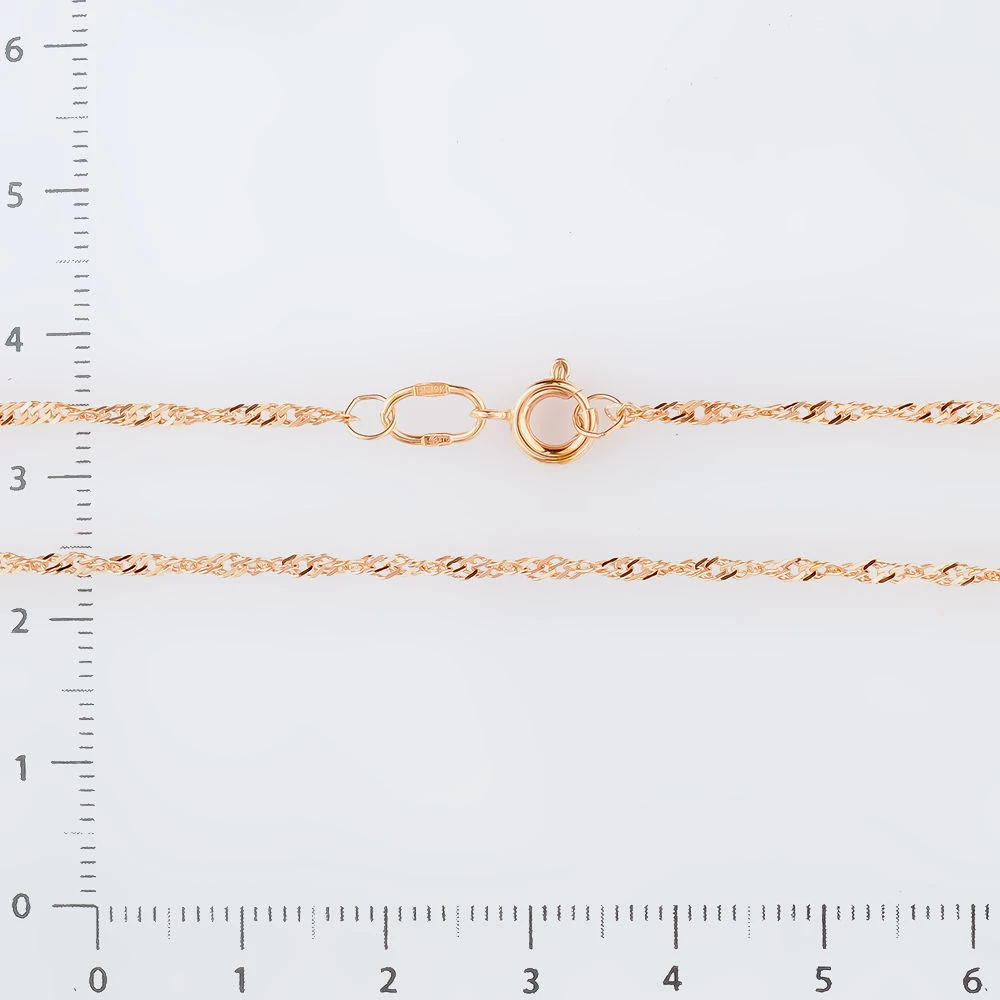 Цепь из красного золота 375 пробы