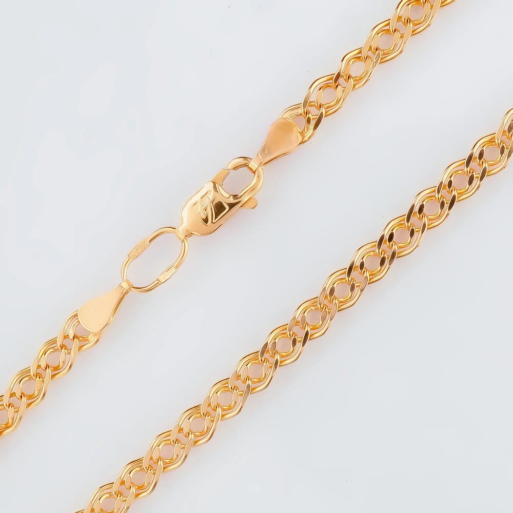 Цепь из красного золота 585 пробы