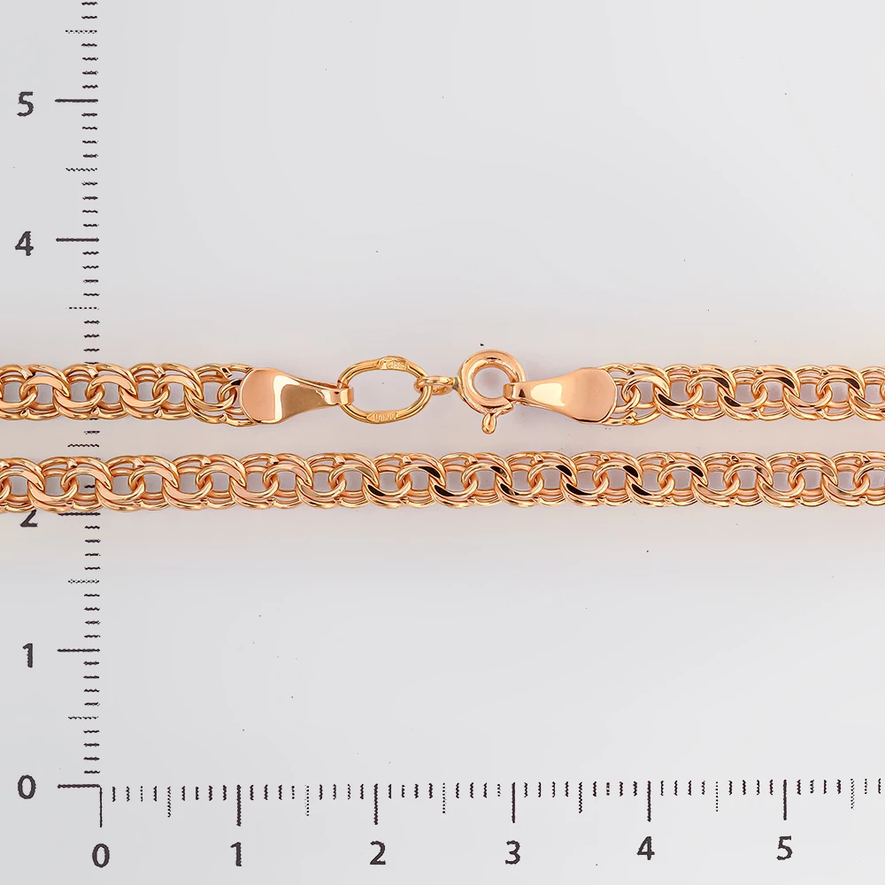 Цепь из красного золота 585 пробы