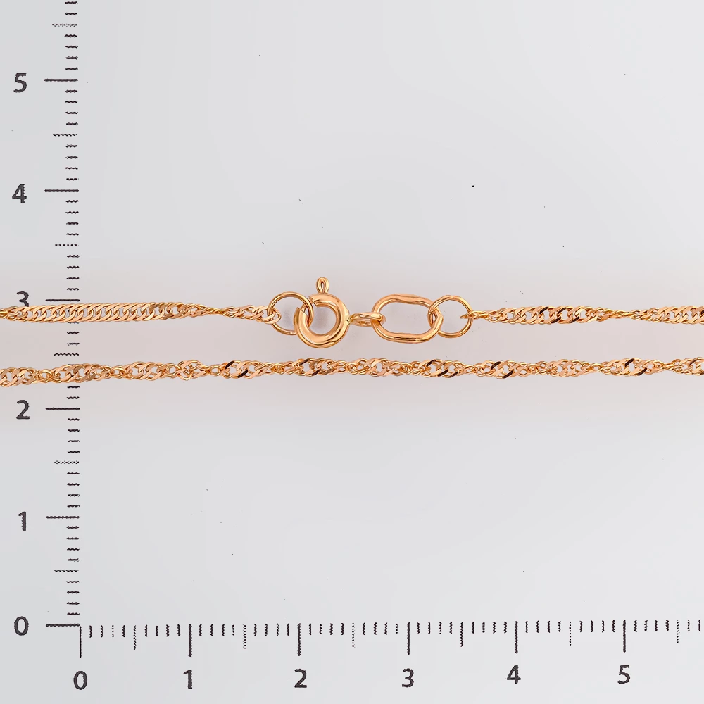 Цепь из красного золота 585 пробы