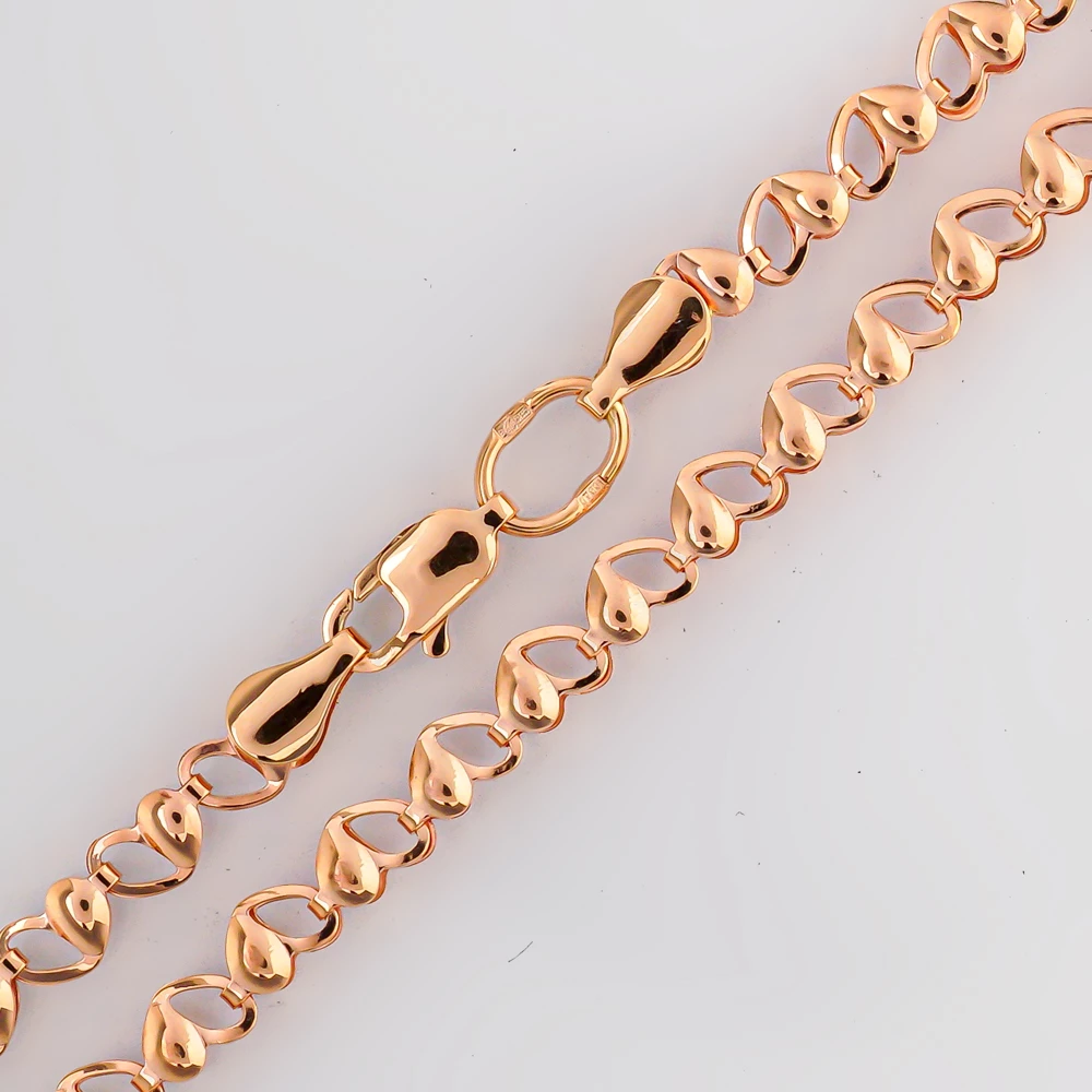 Цепь из красного золота 585 пробы