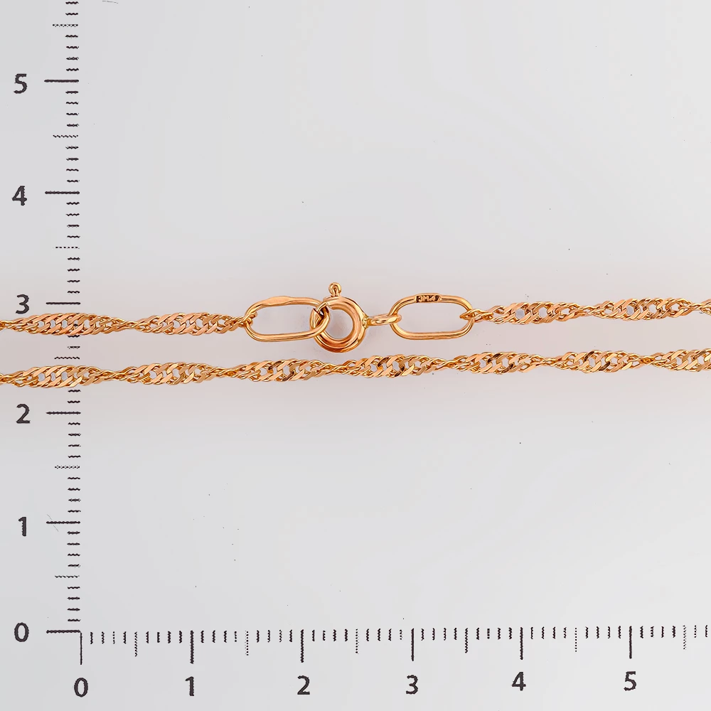 Цепь из красного золота 585 пробы