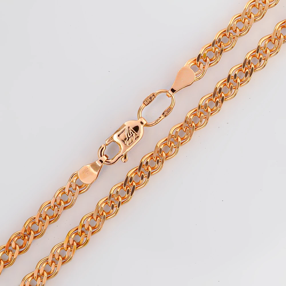 Цепь из красного золота 585 пробы