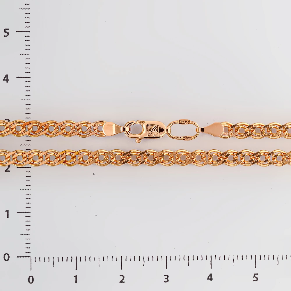 Цепь из красного золота 585 пробы