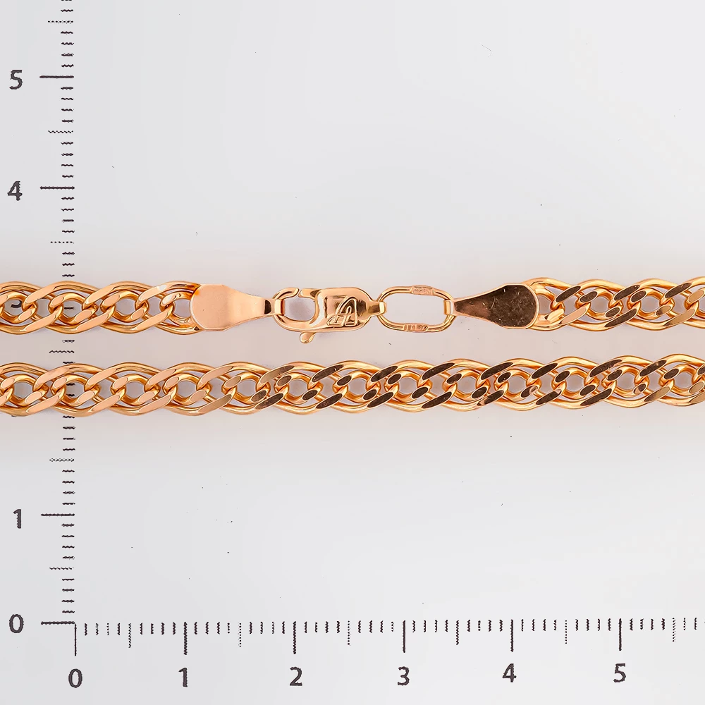 Цепь из красного золота 585 пробы