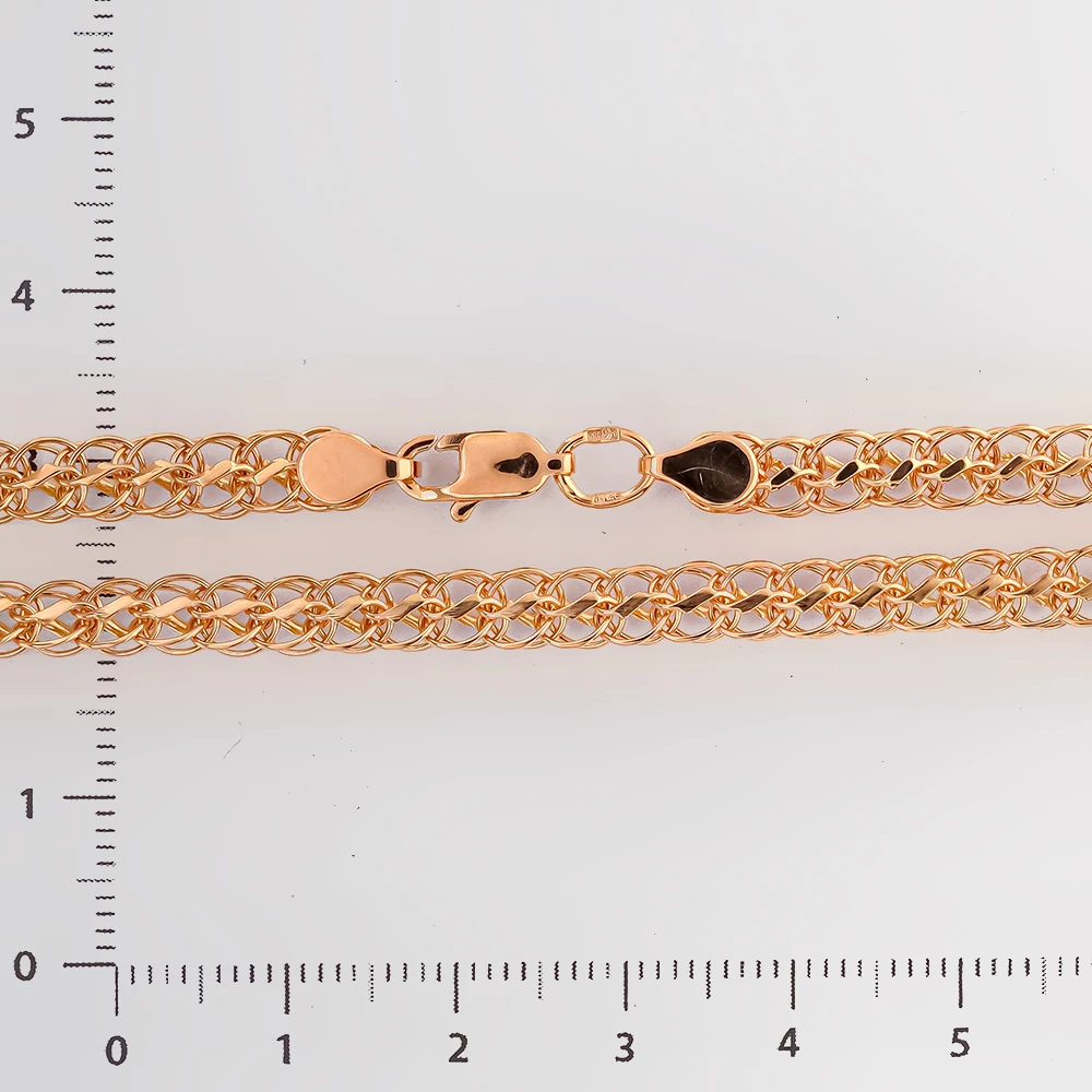 Цепь из красного золота 585 пробы