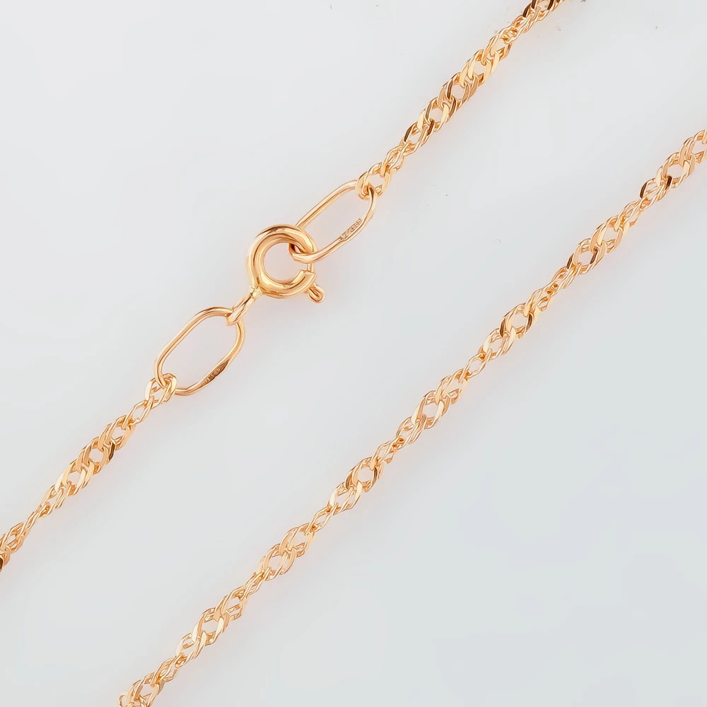 Цепь из красного золота 585 пробы