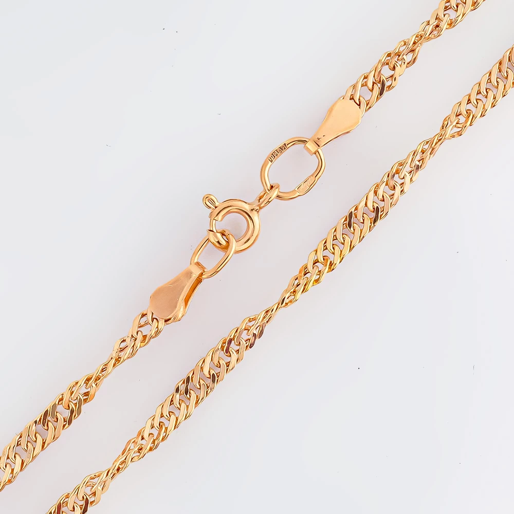 Цепь из красного золота 585 пробы