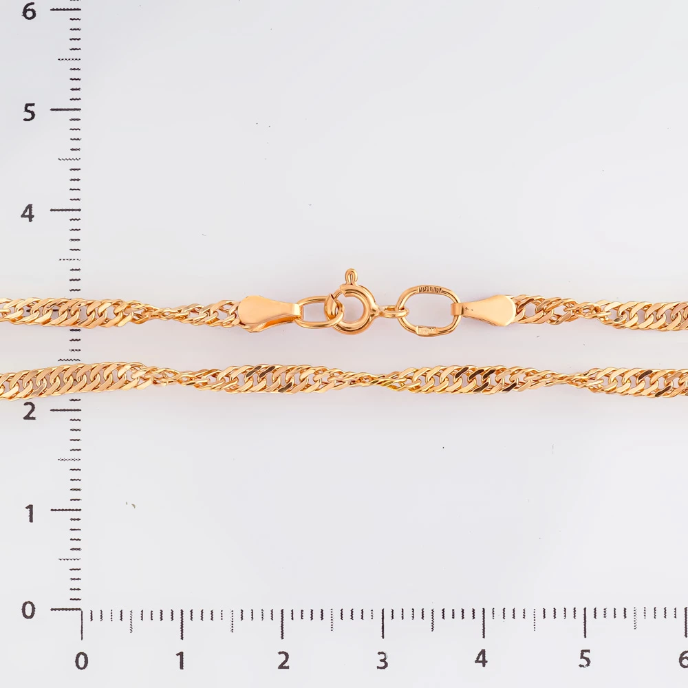 Цепь из красного золота 585 пробы