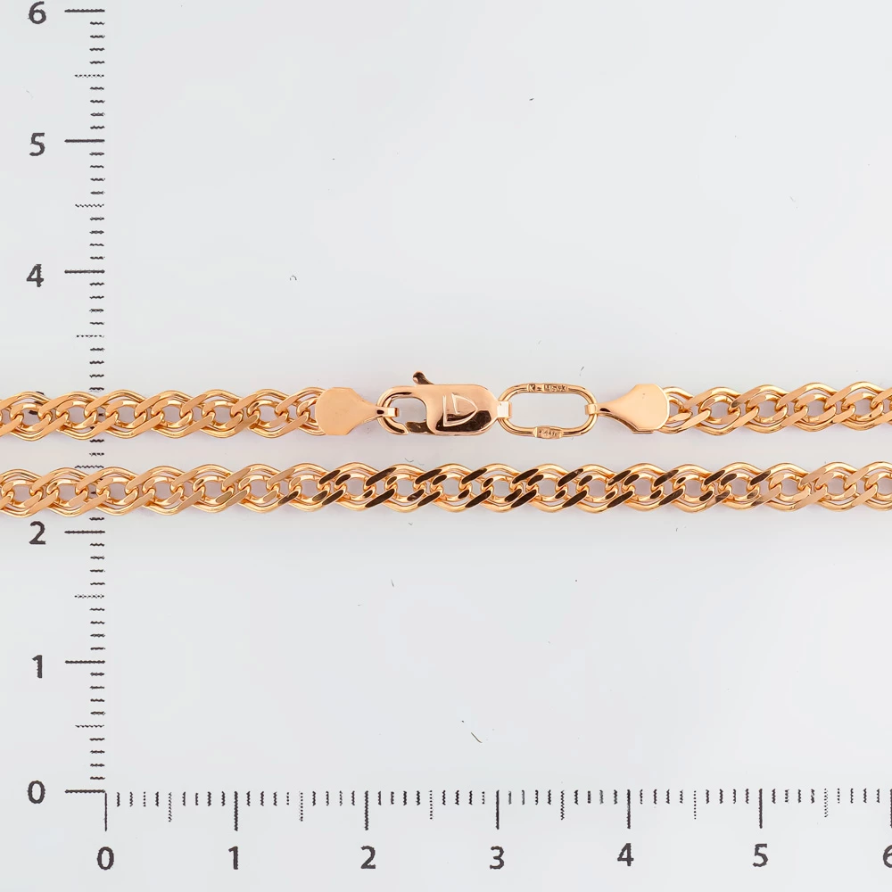 Цепь из красного золота 375 пробы