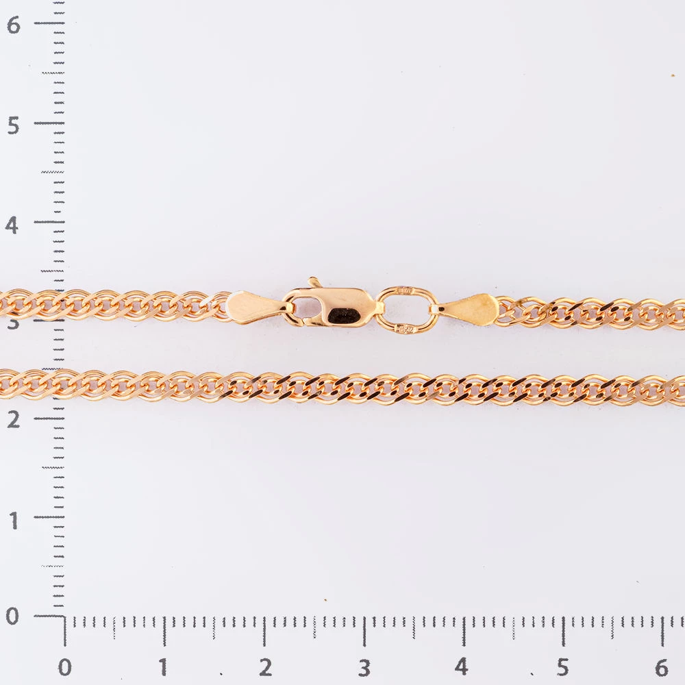 Цепь из красного золота 585 пробы