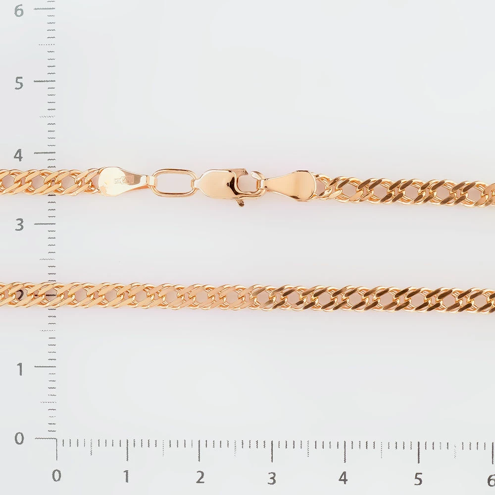 Цепь из красного золота 585 пробы