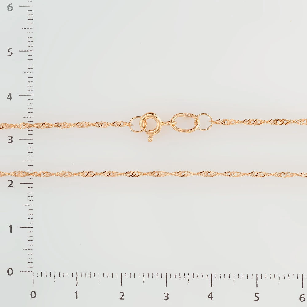 Цепь из красного золота 585 пробы