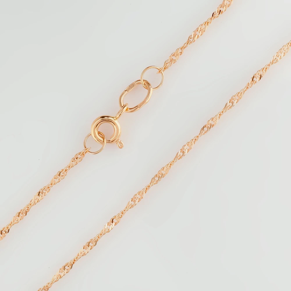 Цепь из красного золота 585 пробы