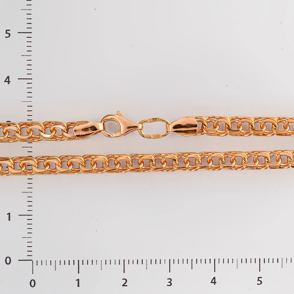 Цепь из красного золота 585 пробы