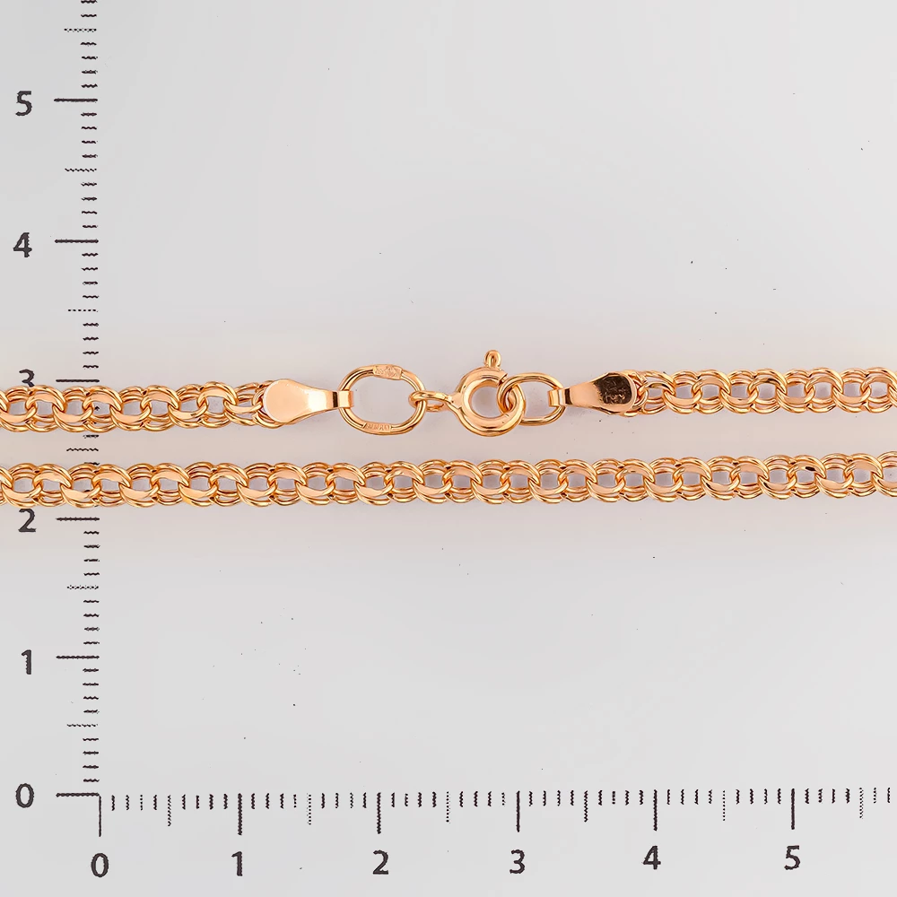 Цепь из красного золота 585 пробы