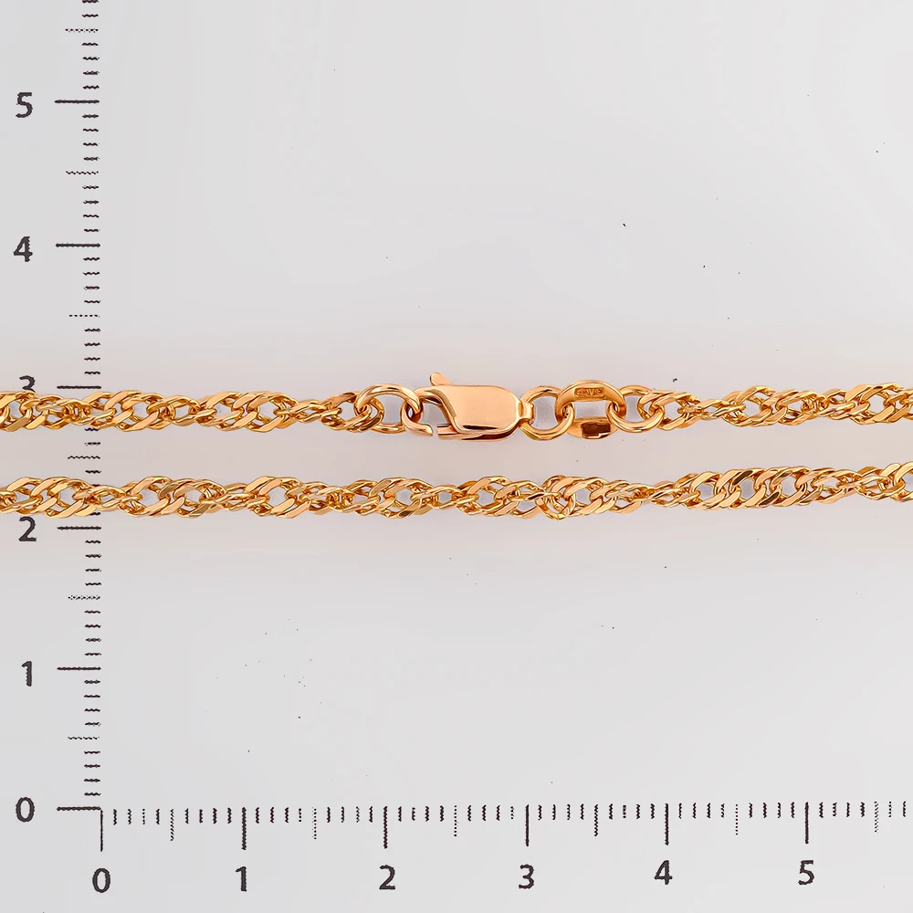 Цепь из красного золота 585 пробы