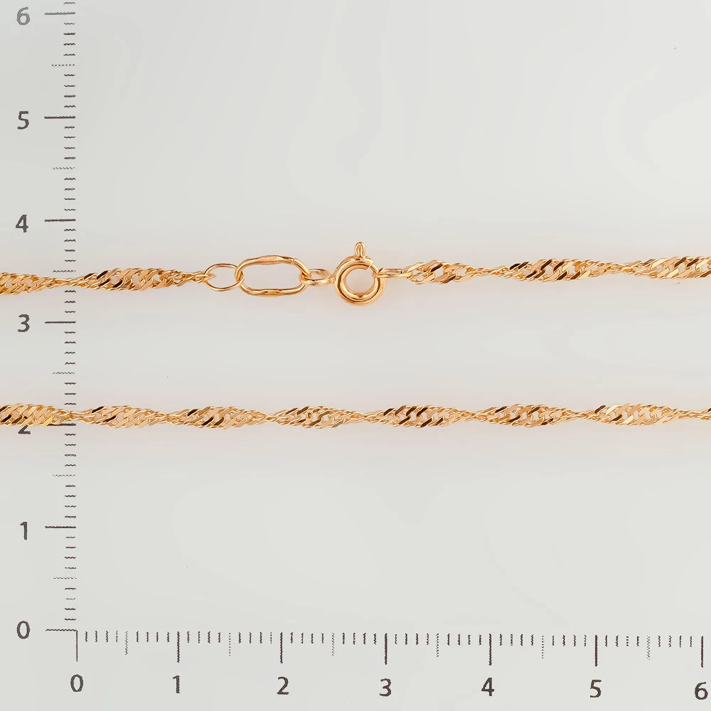 Цепь из красного золота 375 пробы