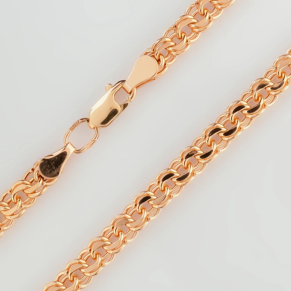 Цепь из красного золота 585 пробы