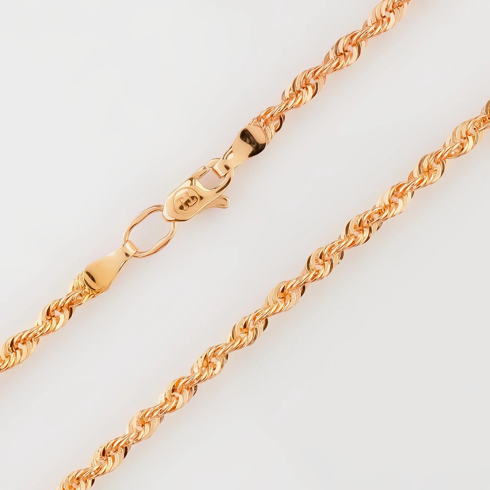 Цепь из красного золота 585 пробы