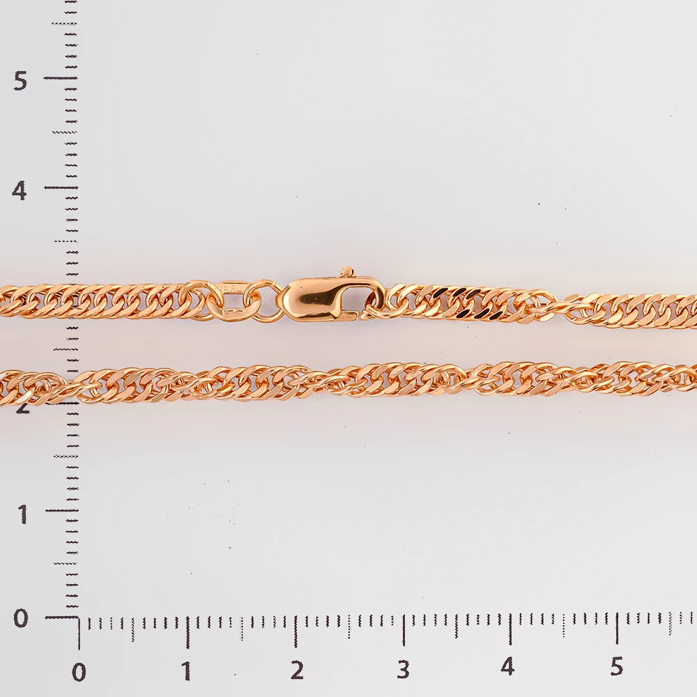 Цепь из красного золота 585 пробы