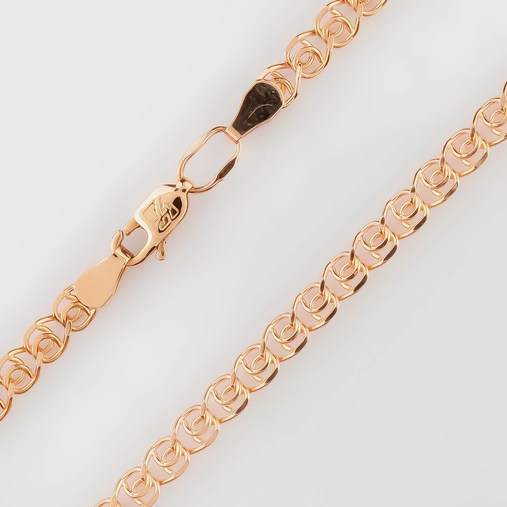 Цепь из красного золота 585 пробы