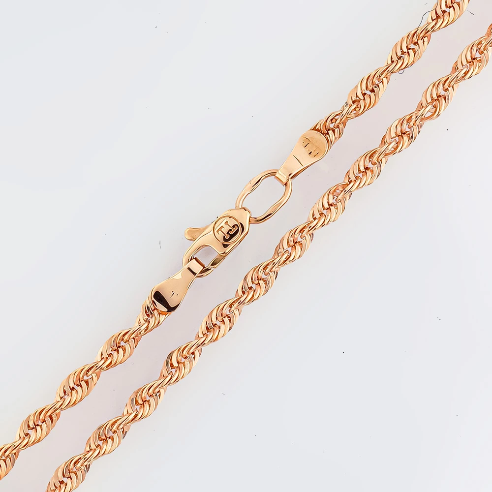 Цепь из красного золота 585 пробы